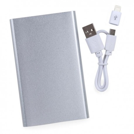 Power bank de metal com indicador de carga em led - Ref. 2012